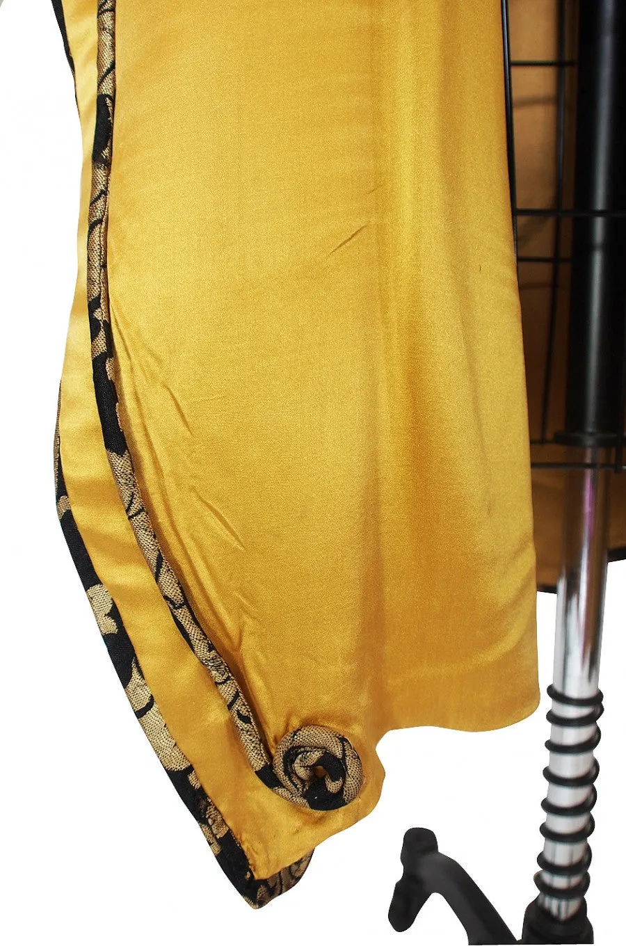 Gold Lame 1920s Flapper Cocoon Coat