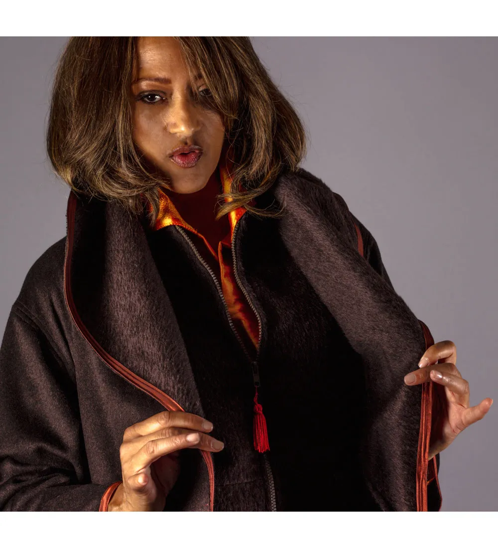Chic Chocolate Cashmere and Alpaca Coat