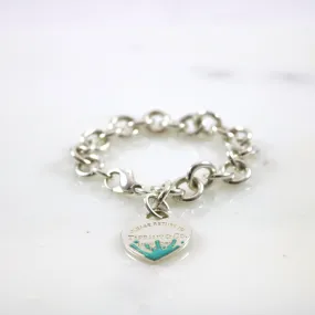 Color Splash Heart Tag Bracelet