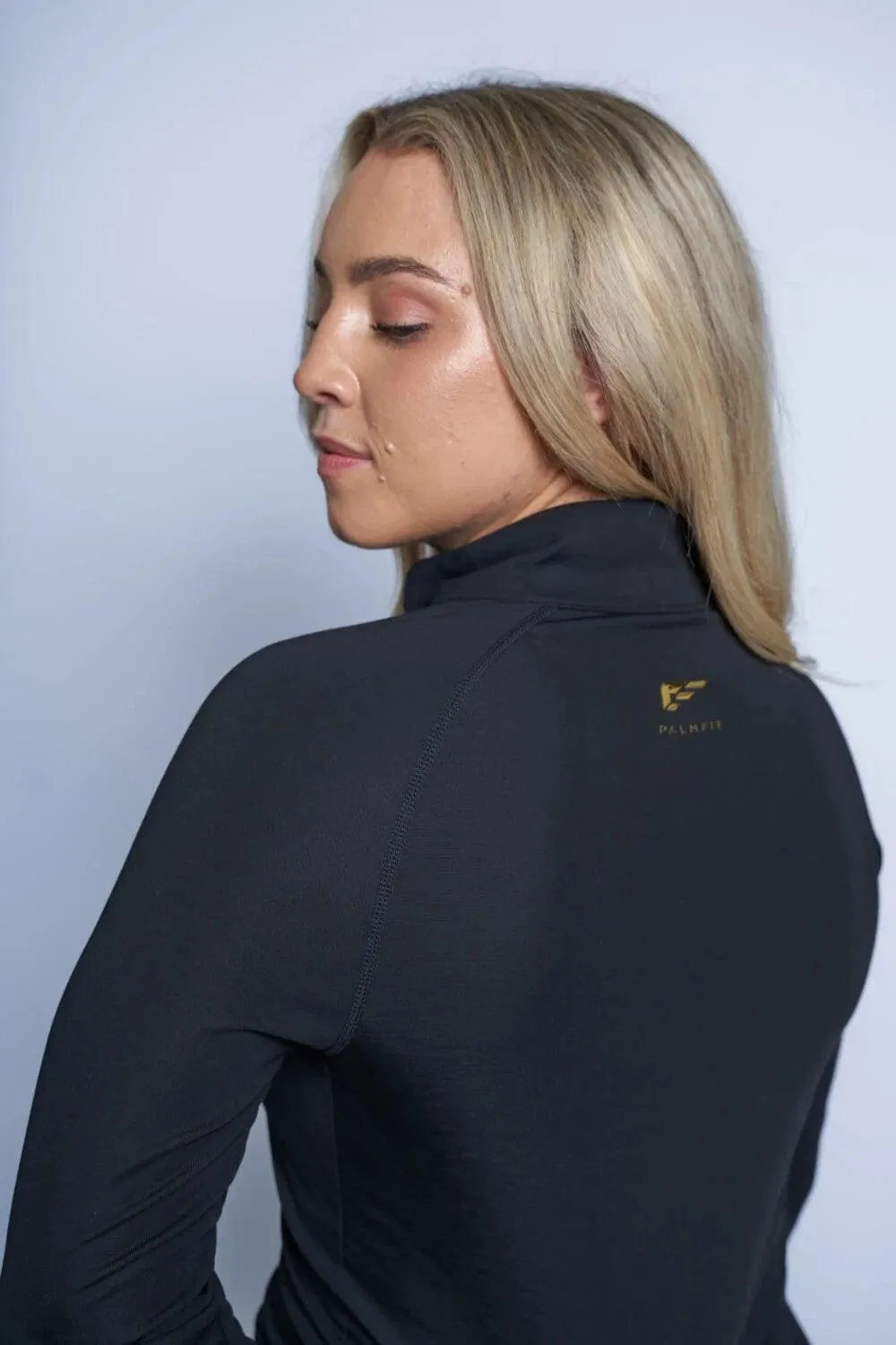 COMFORT 1/4 Women's Zip Pullover - Black