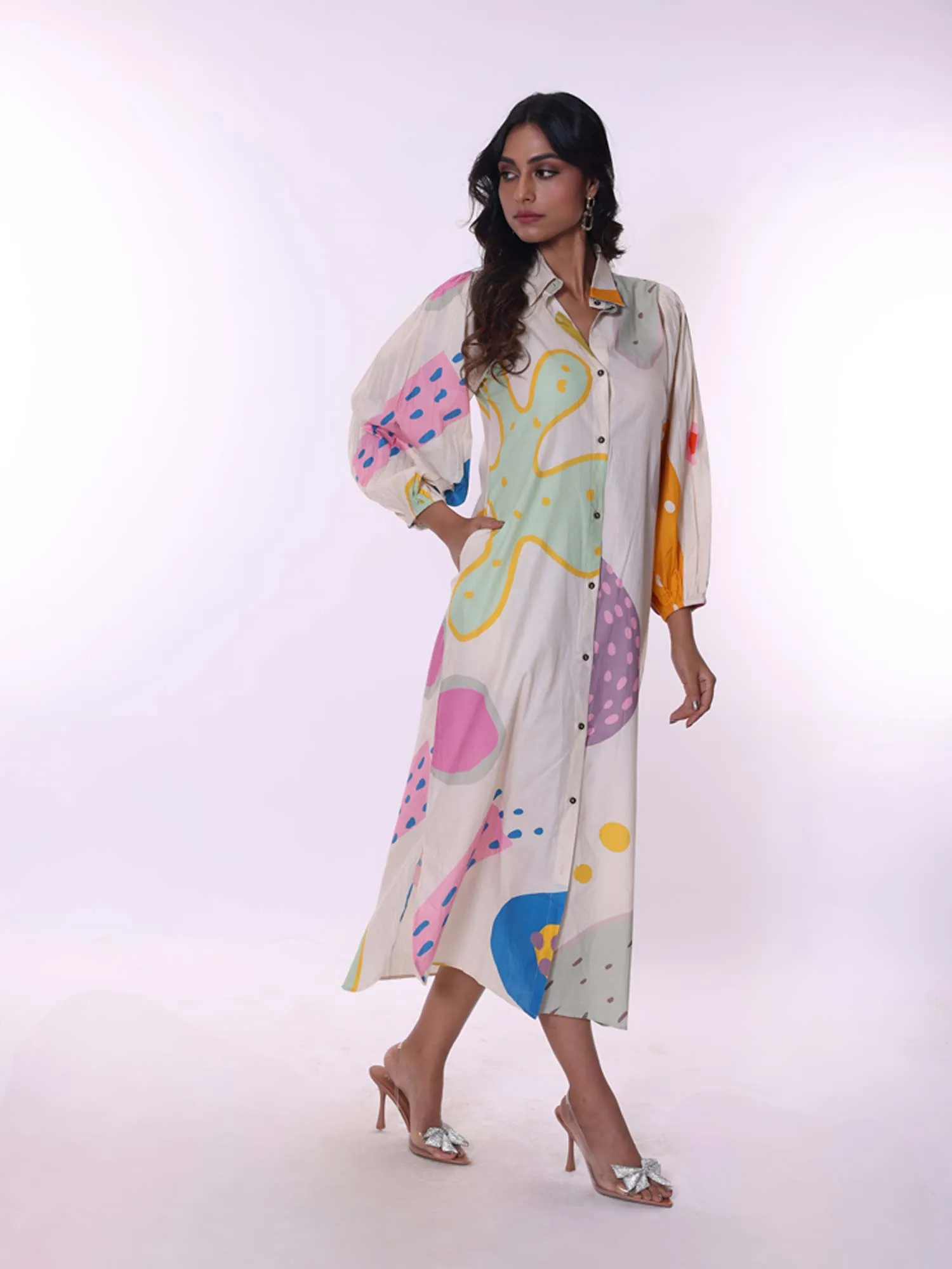 Daydream Printed Shirt Dress