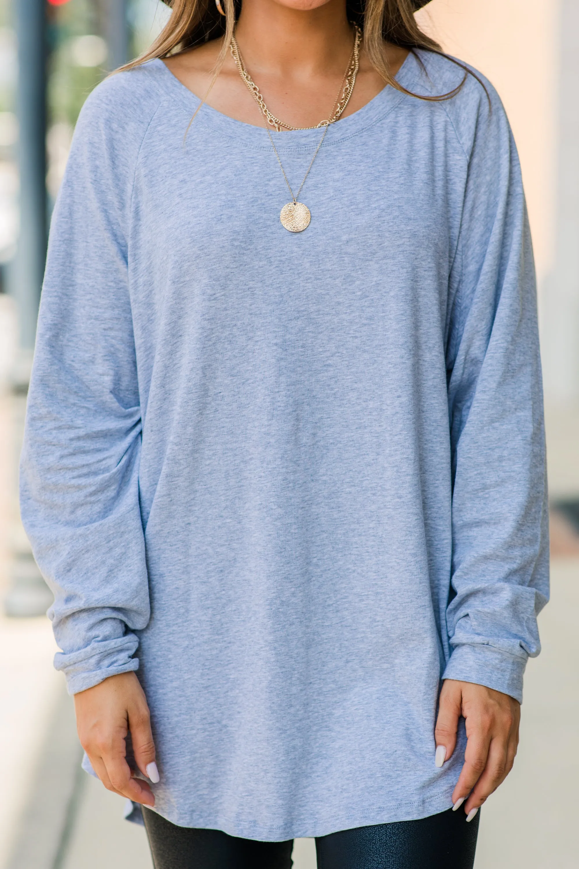 Easy Like Sunday Heather Gray Tunic