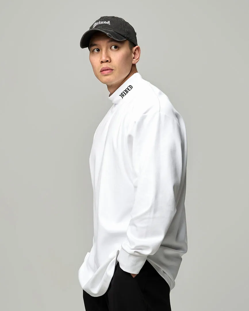 Oversized Gothic Long-Sleeved Turtleneck Tee