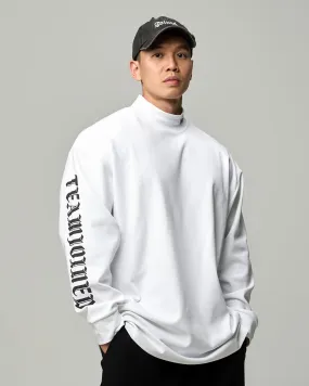 Oversized Gothic Long-Sleeved Turtleneck Tee