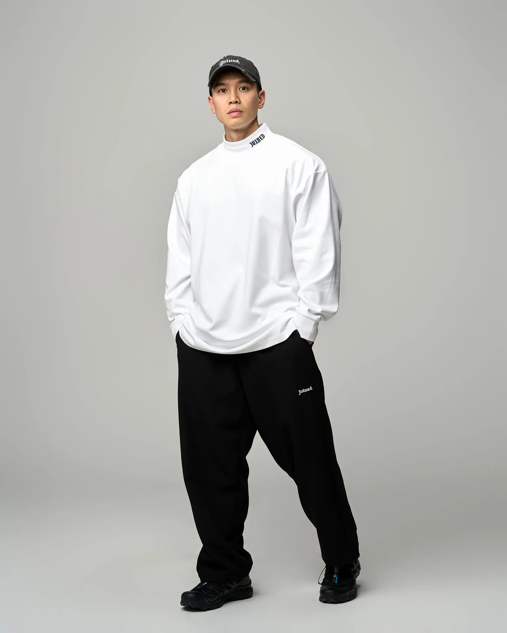 Oversized Gothic Long-Sleeved Turtleneck Tee
