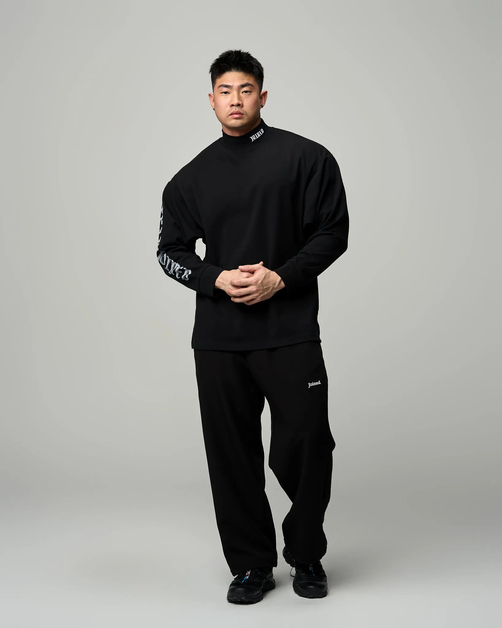 Oversized Gothic Long-Sleeved Turtleneck Tee