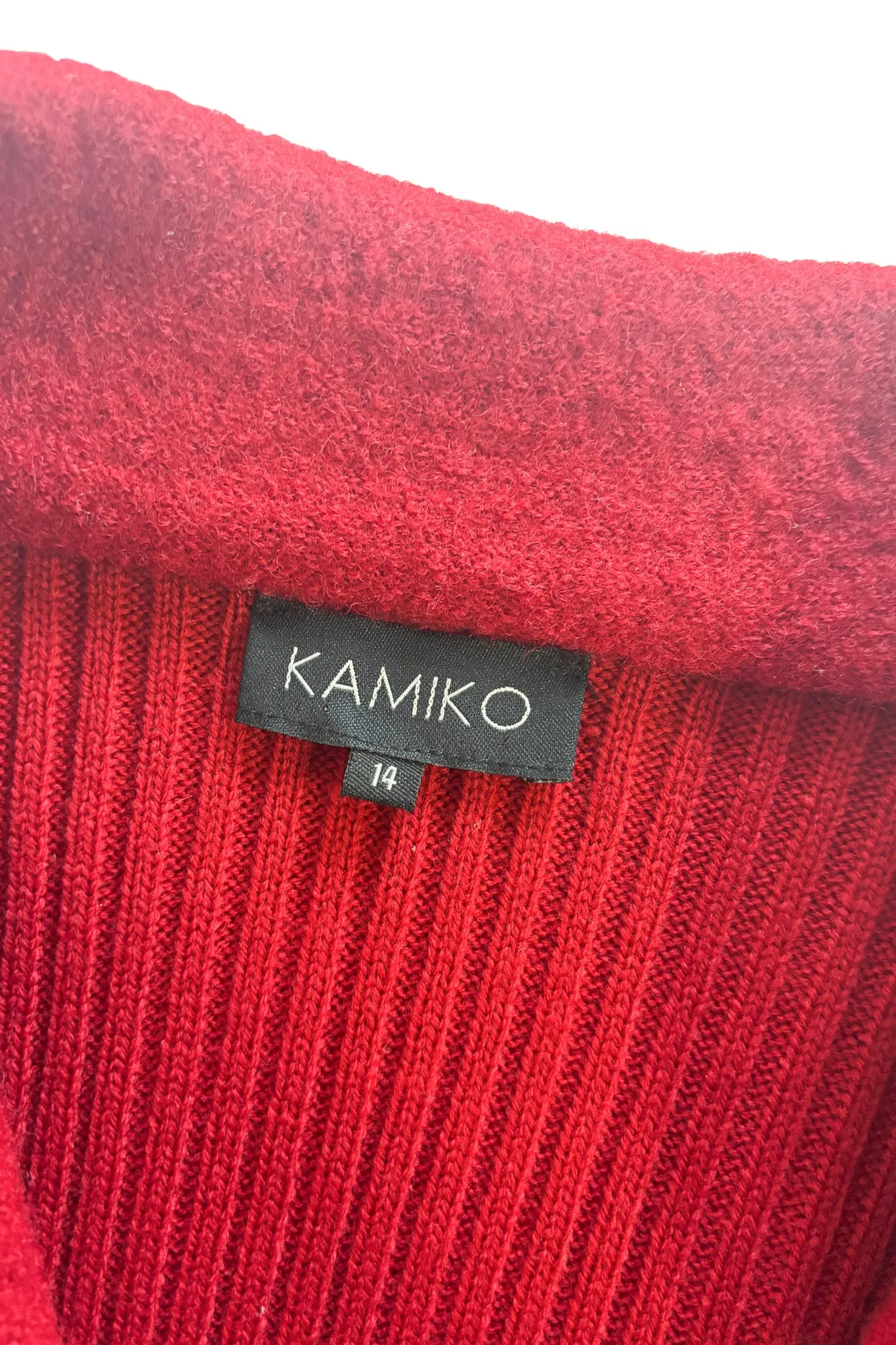 Kamiko 100% wool red jacket, 14