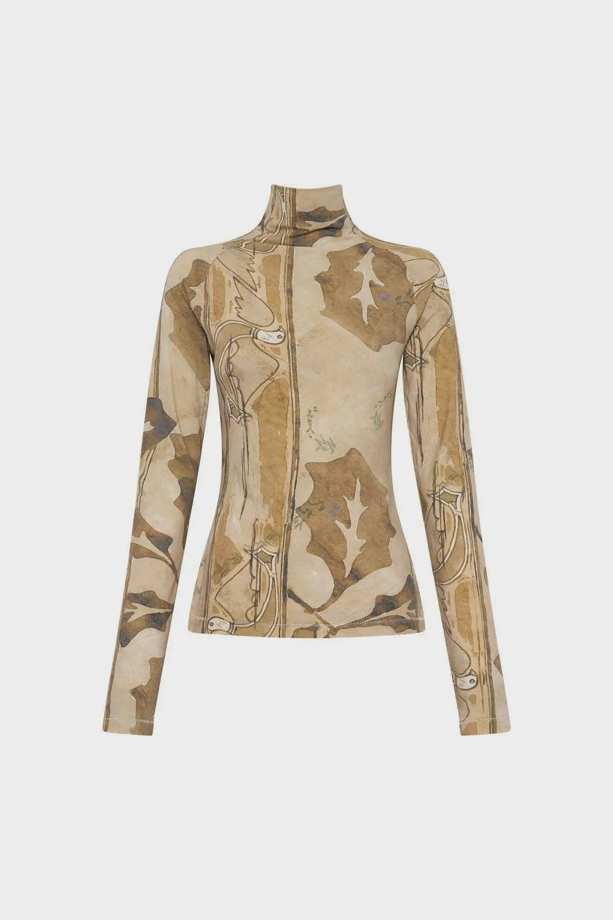 Khya Turtleneck Top Print