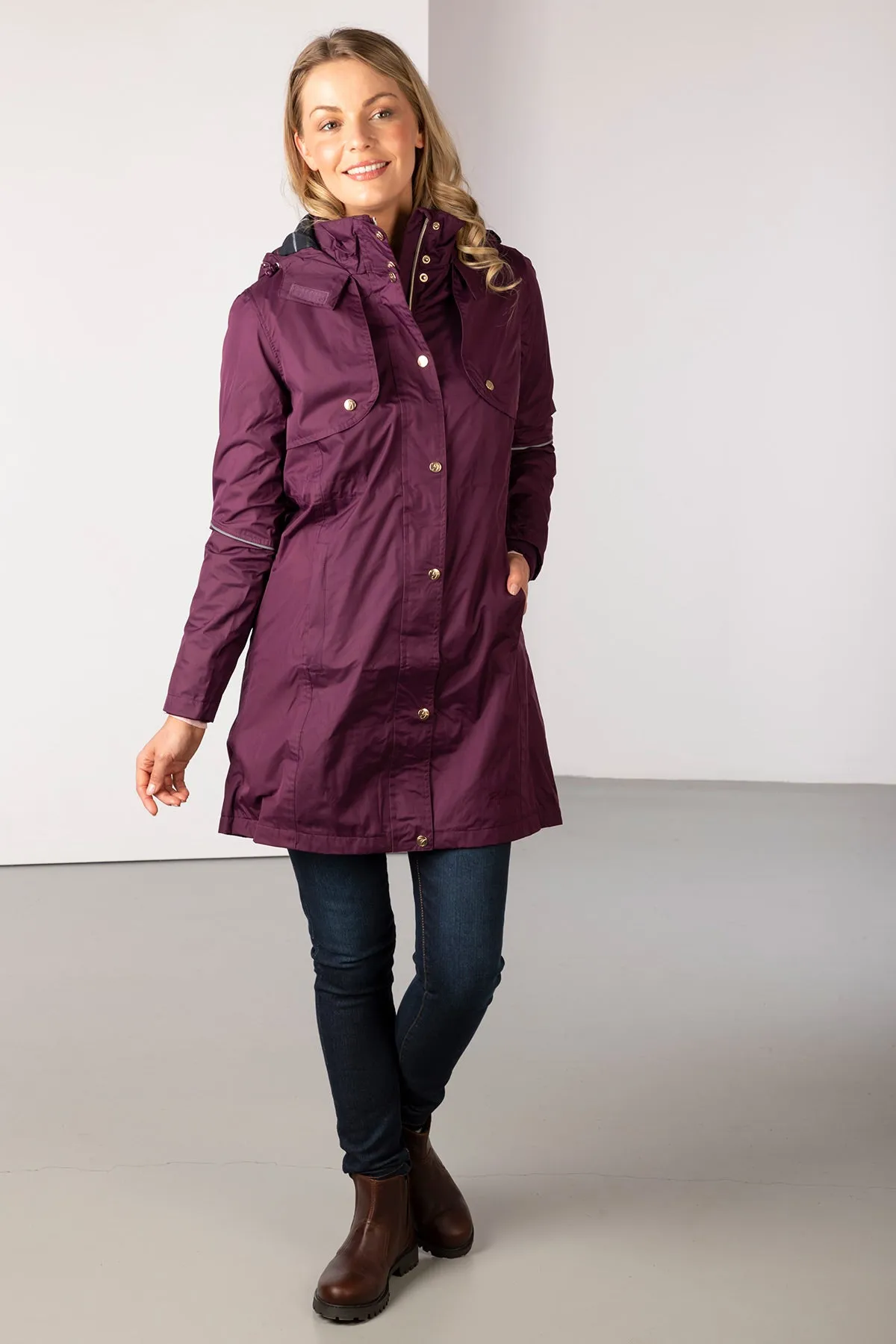 Womens Emley 3/4 Length Riding Coat