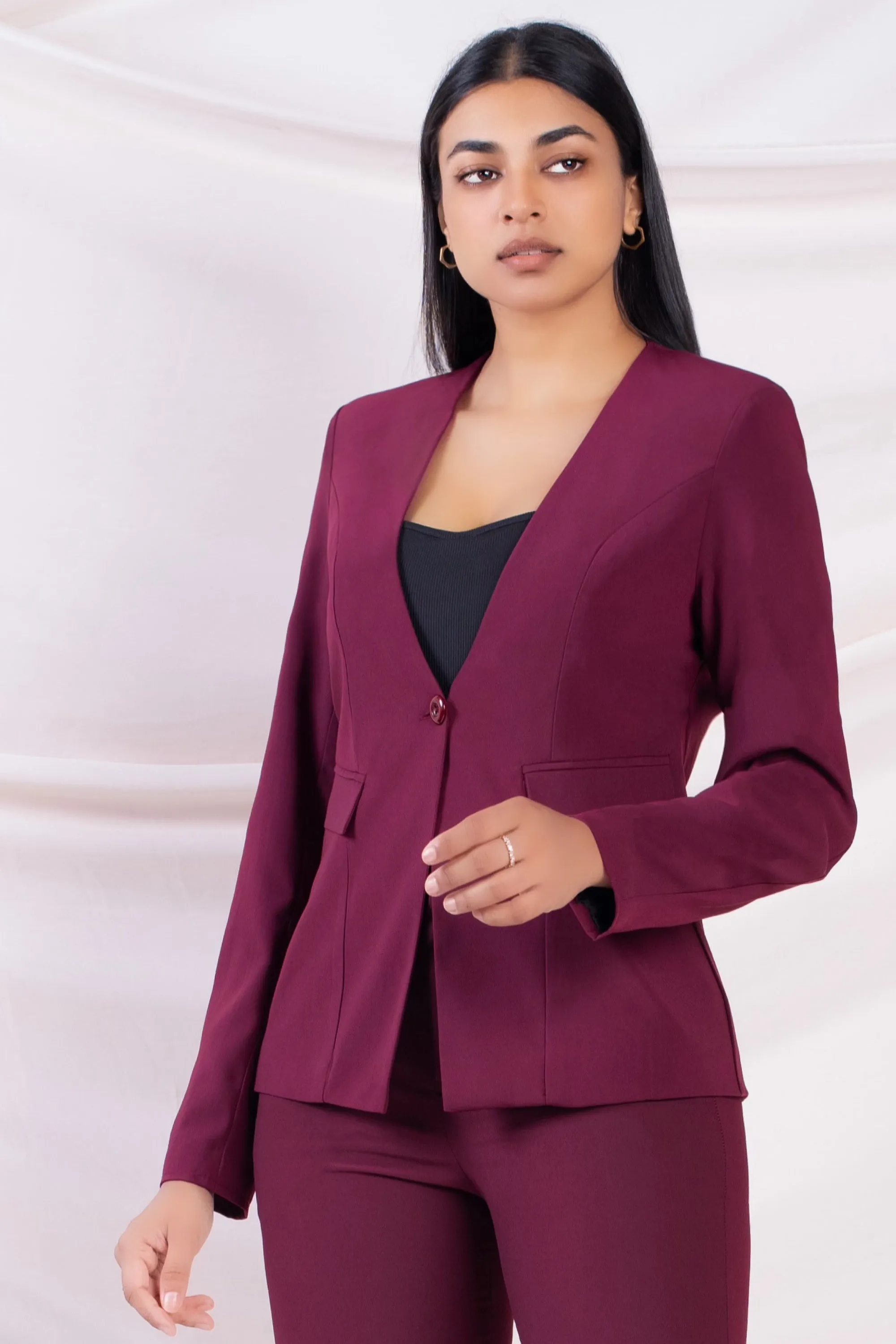 Elegant Maroon Blazer for Men/Women