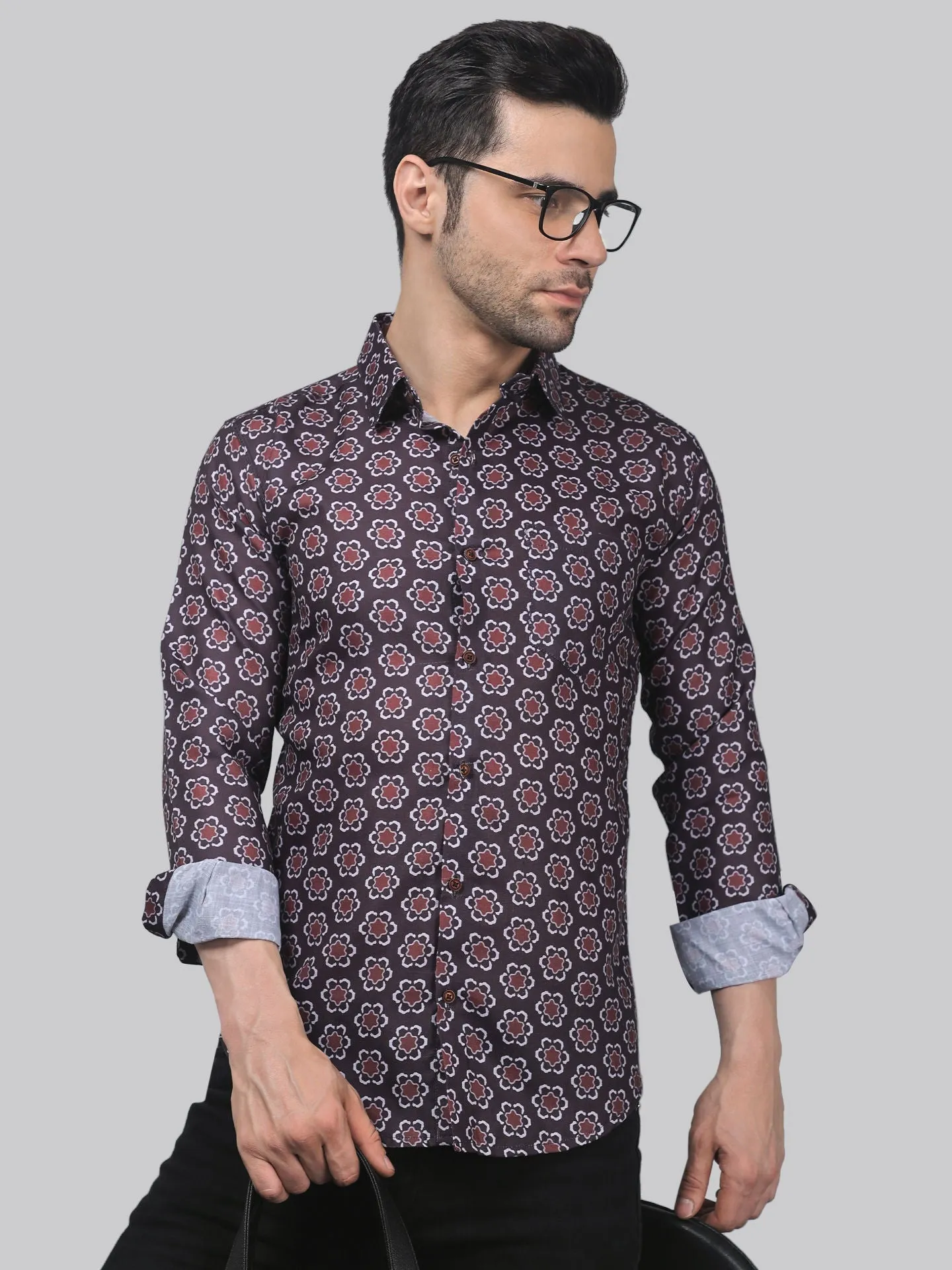 Temu Men's Printed shirt