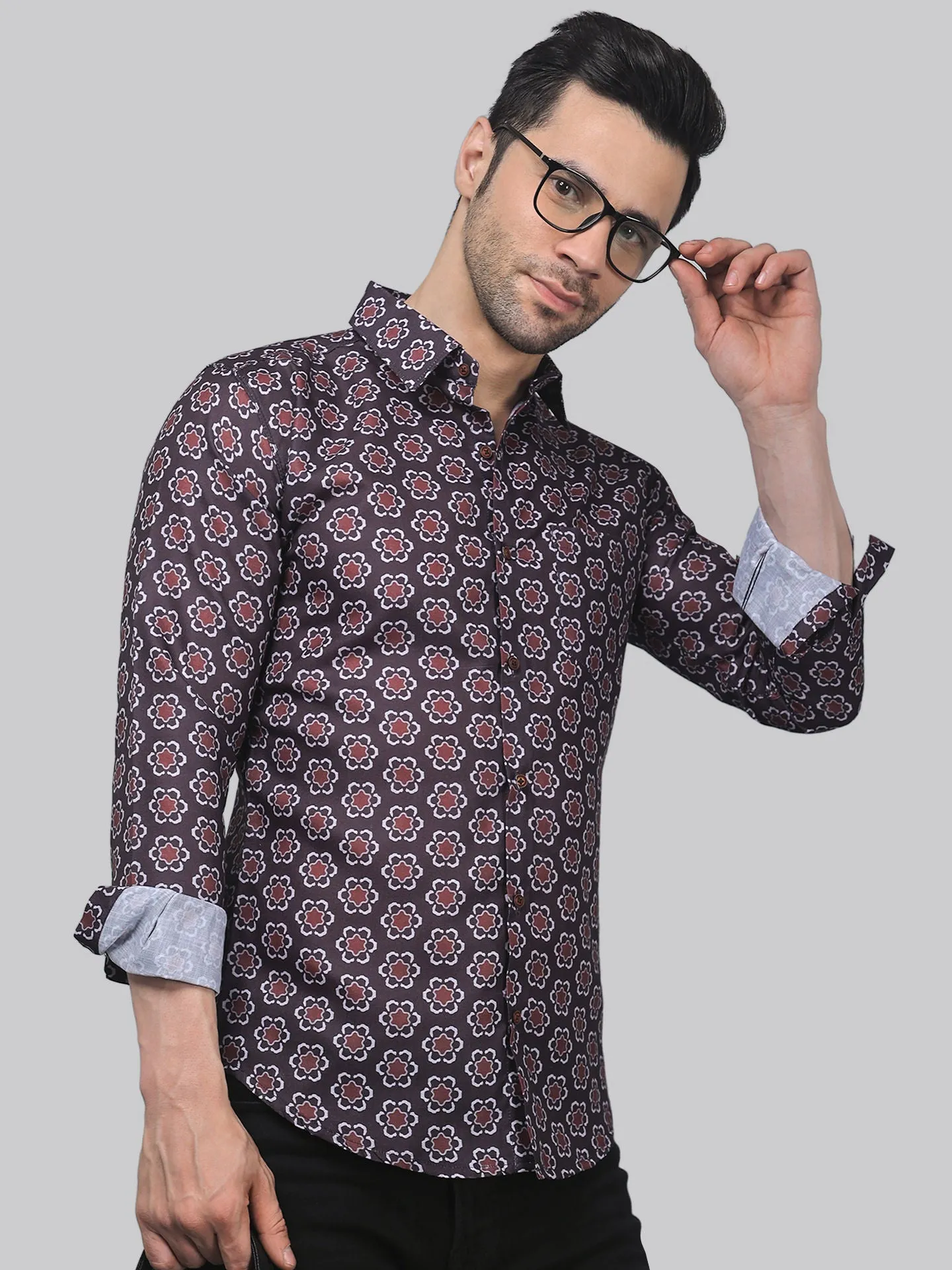 Temu Men's Printed shirt
