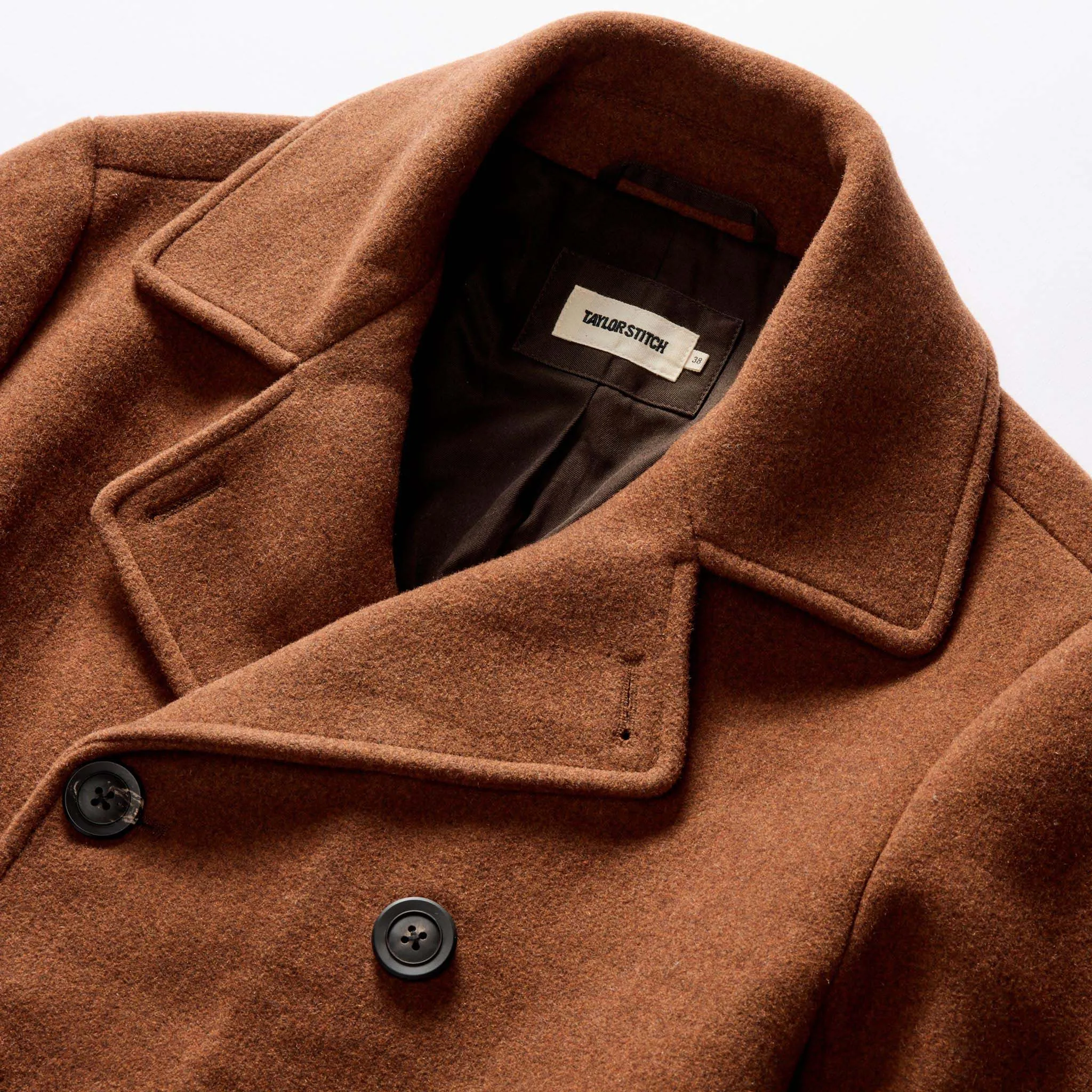 Tarnished Copper Wool Mariner Coat