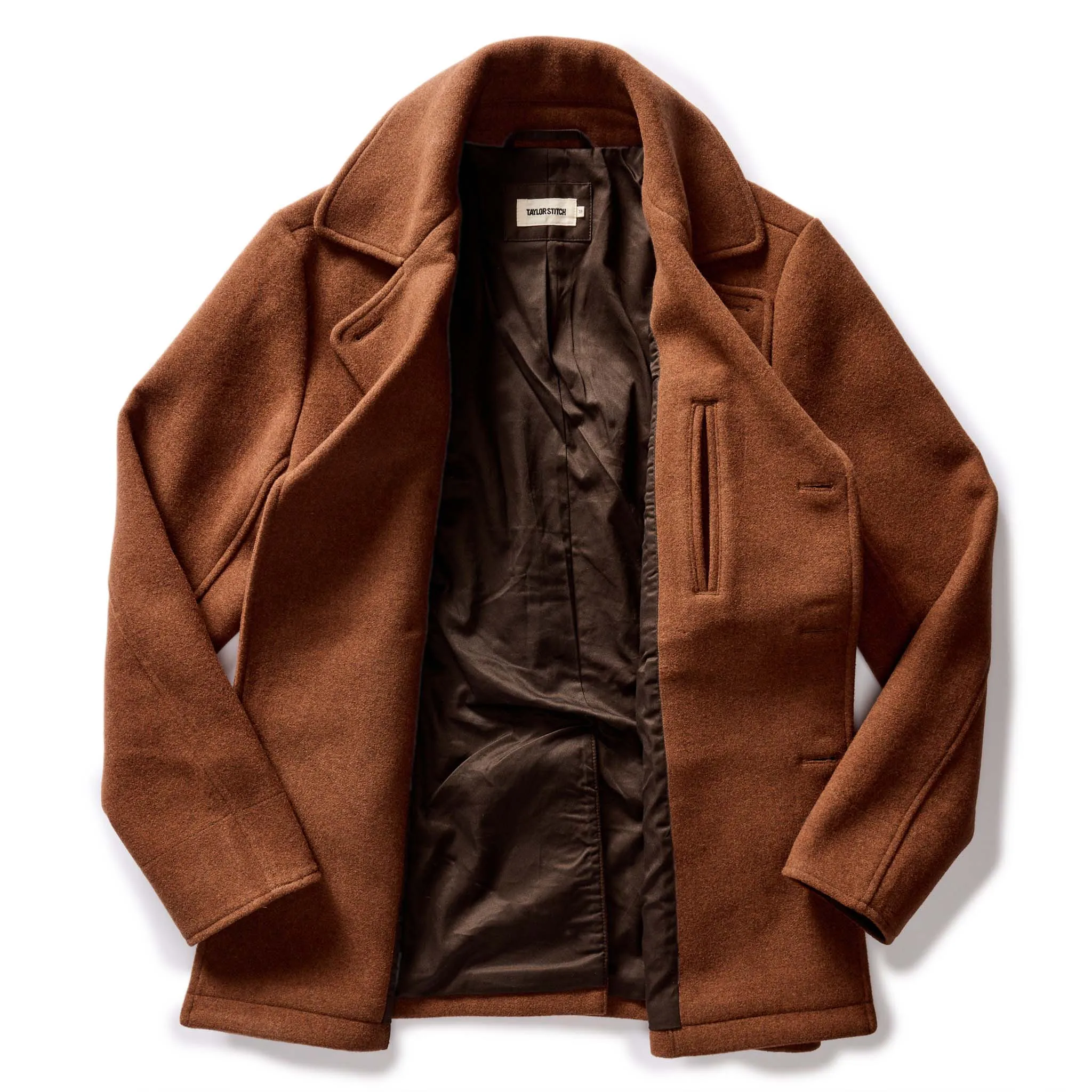 Tarnished Copper Wool Mariner Coat