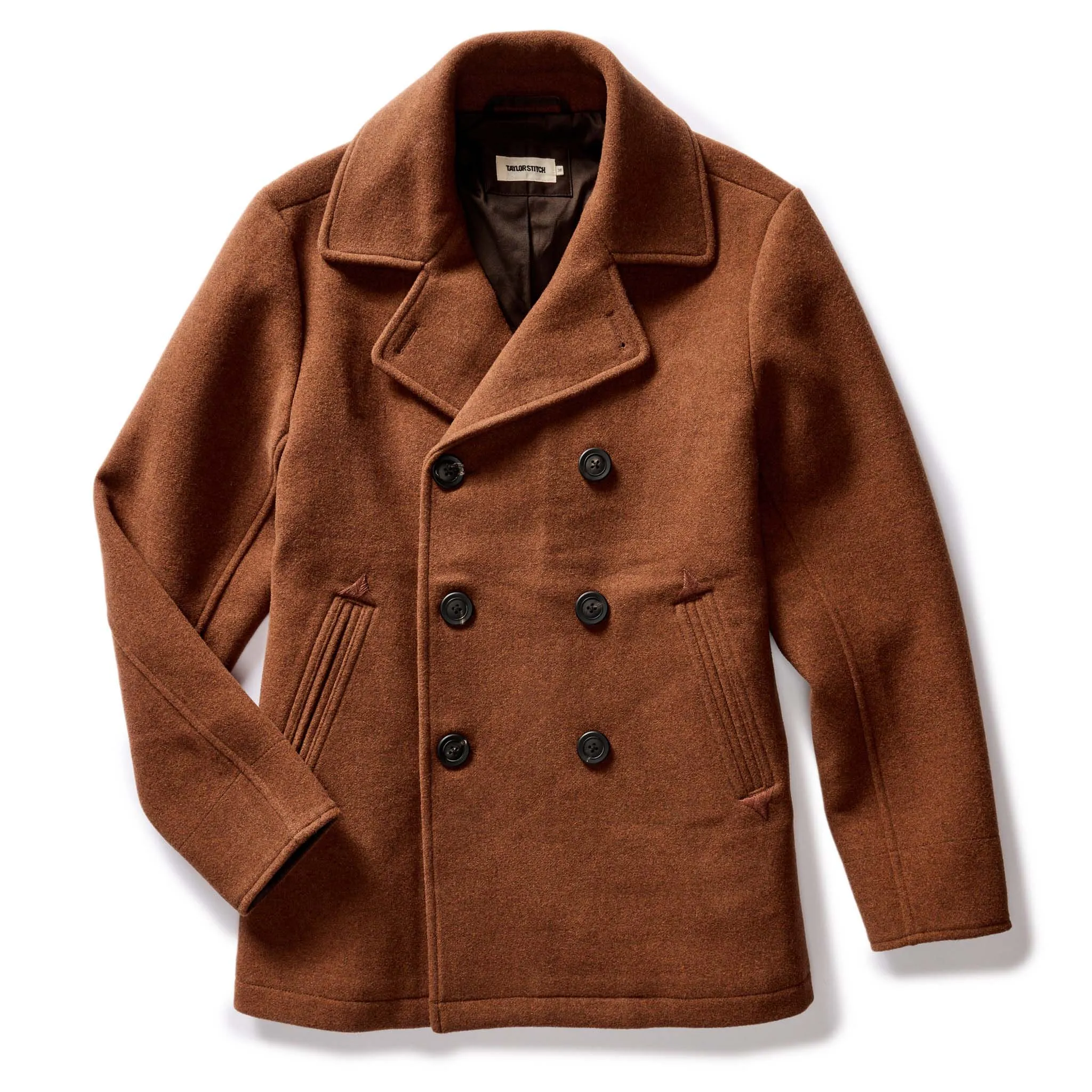 Tarnished Copper Wool Mariner Coat