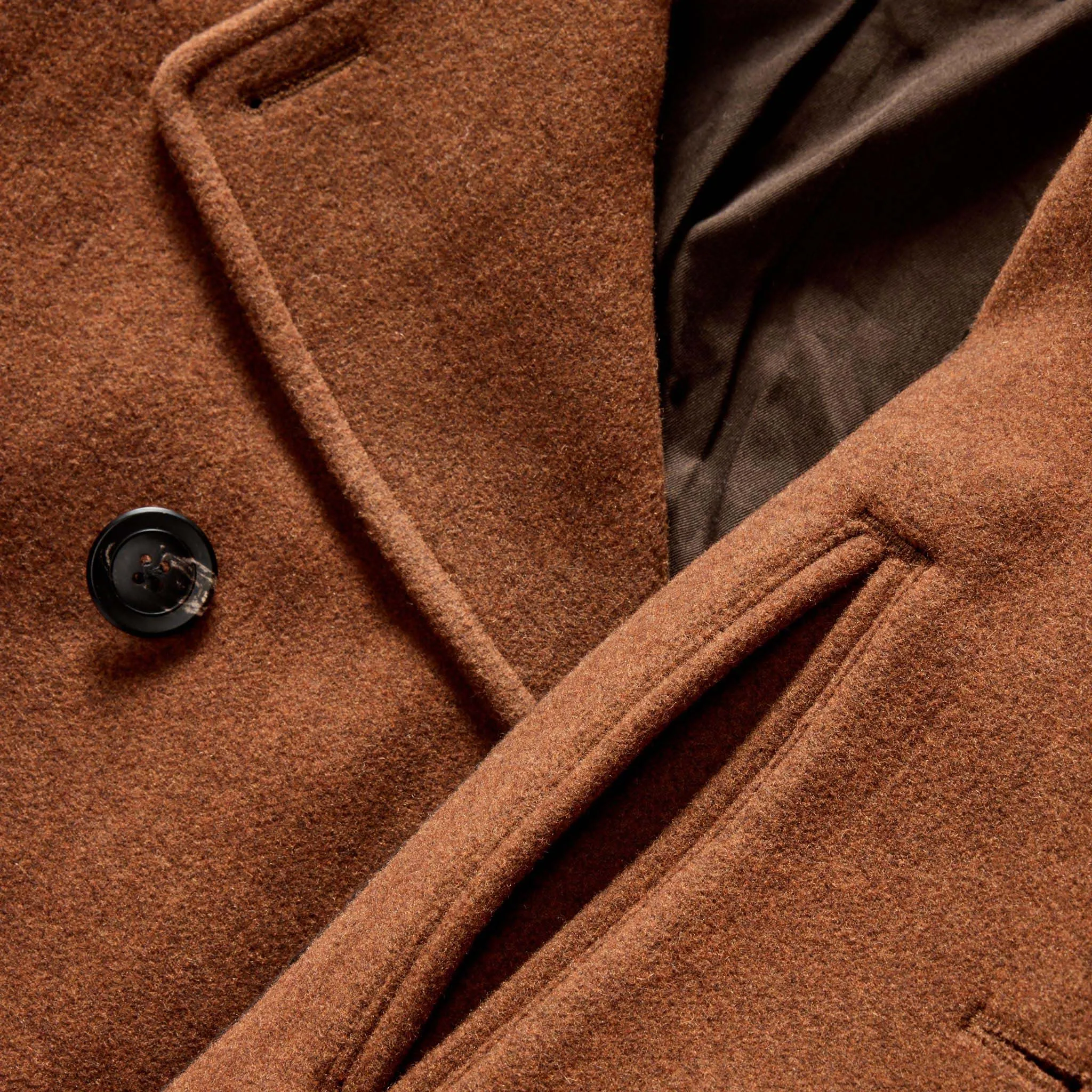 Tarnished Copper Wool Mariner Coat
