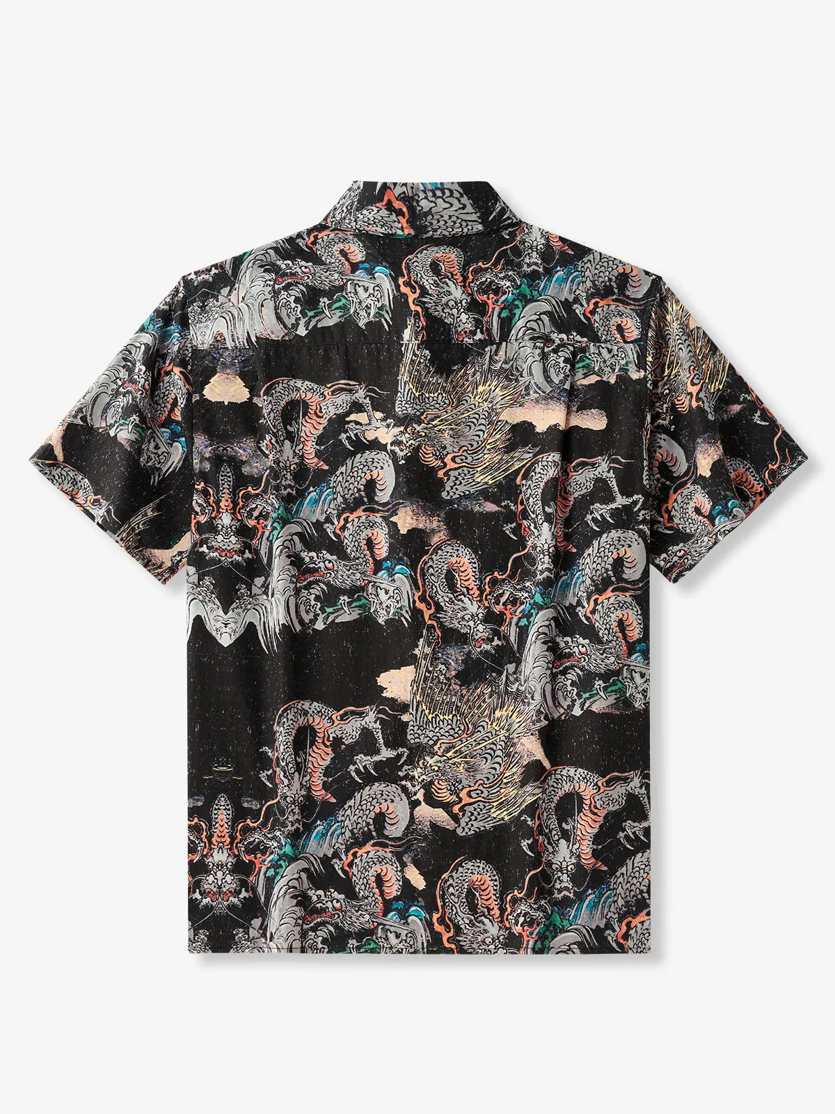 Utagawa Kuniyoshi-Inspired Dragon Art Cotton Shirt