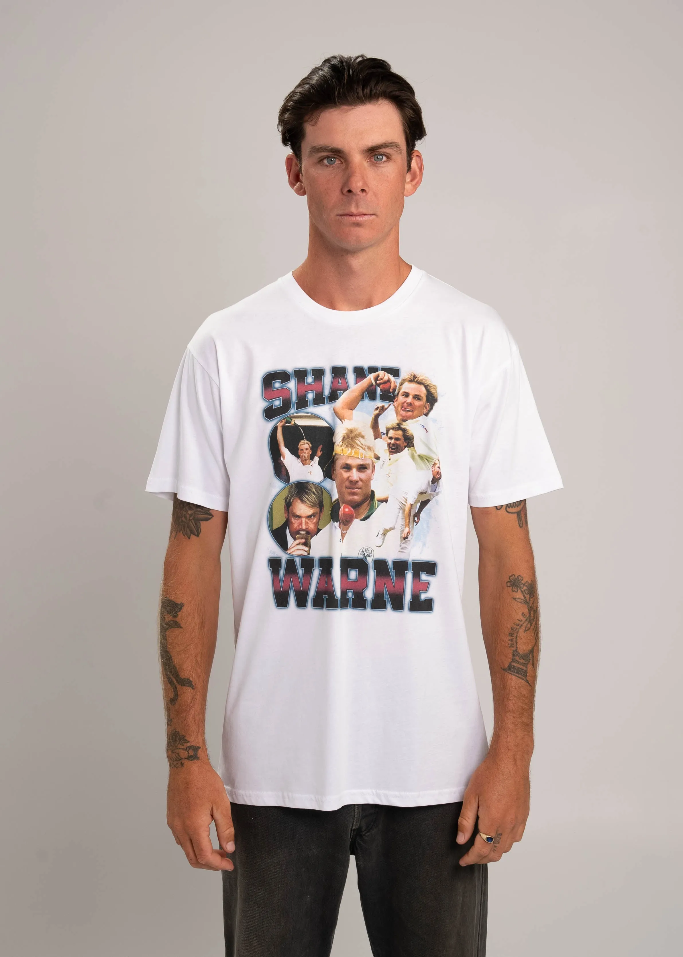 Vintage Warnie Graphic T-Shirt for Cricket Fans