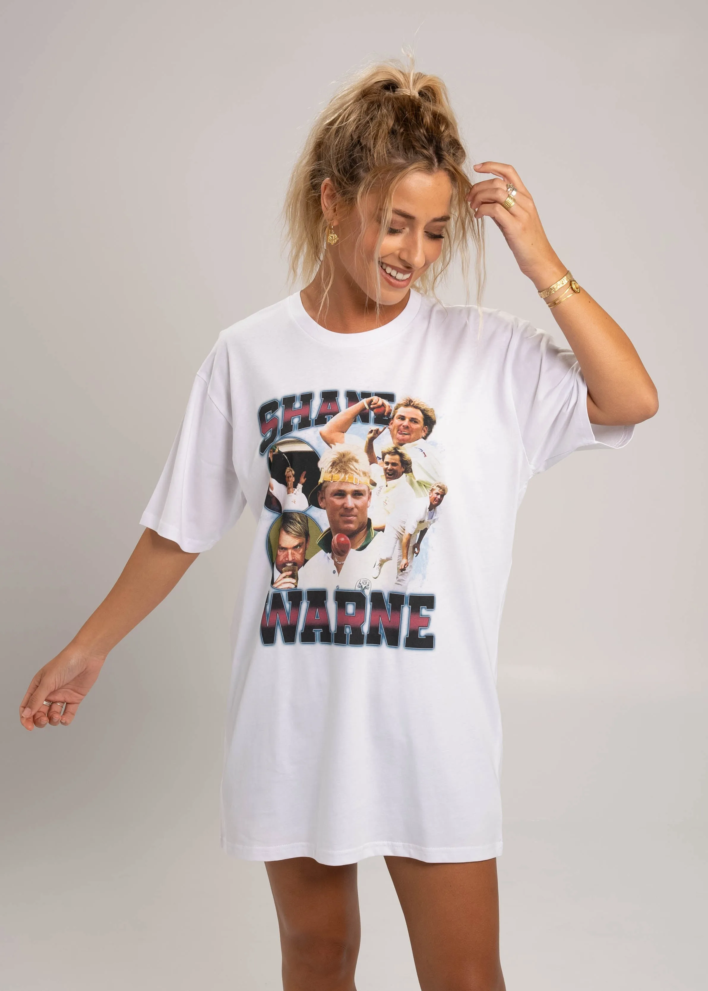 Vintage Warnie Graphic T-Shirt for Cricket Fans